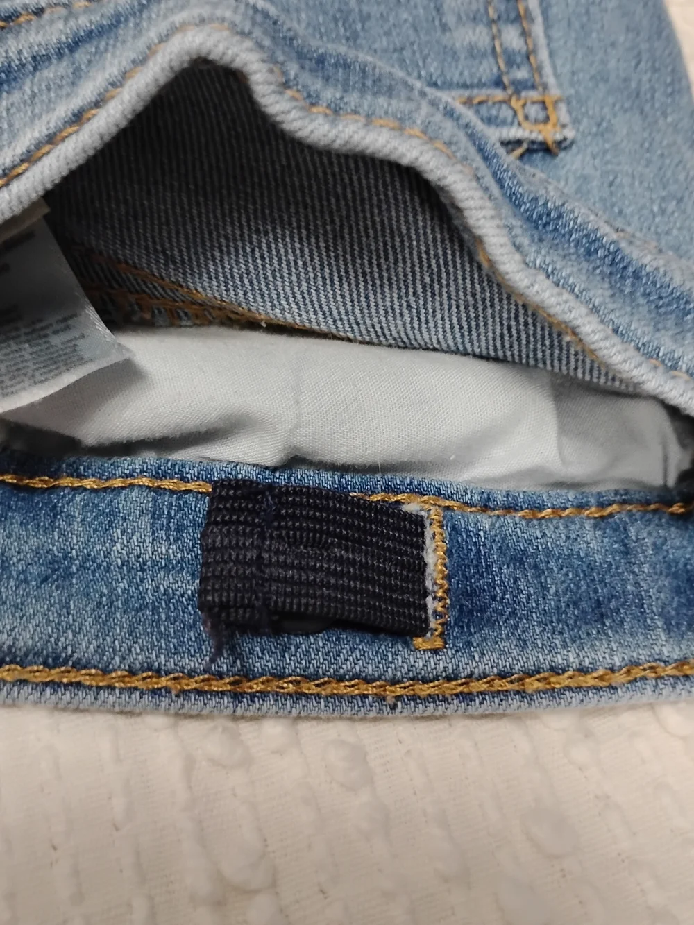 OshKosh B’gosh Light Wash Skinny Jeans Girls Size 10 Adjustable Waist Cute Denim